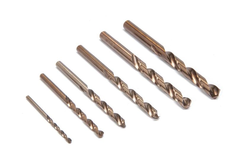 Metal Drilling Bits HSS M35 Fully Ground Straight Shank Twist Drill Bit for Stainless Steel