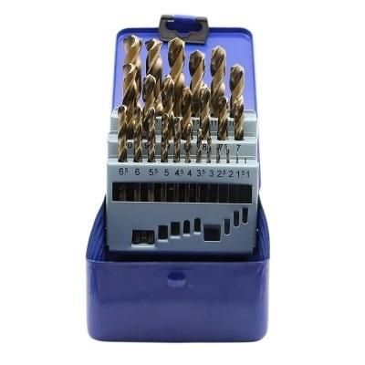 25PCS Danyang Ebuy Hot Sales High Speed Steel Drill Bits Set for Steel Working