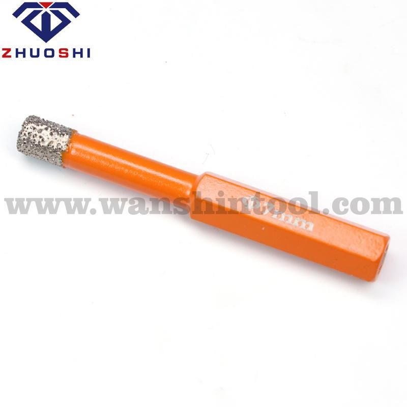 Premium Quality Vacuum Brazed Hex Drill Bit Porcelain Tile Bit