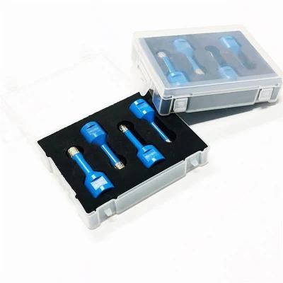 4PCS Vacuum Brazed Diamond Dry Drilling Bits Core Bits Set with Plastic Box