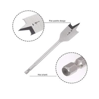 Spade Drill Bit Set - Paddle Flat Bits, Carbon Steel