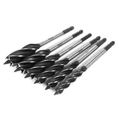 1 Set of 6 Hexagonal Shank Extended Woodworking Drill Set