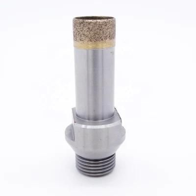 75mm Sintered Thread Shank Glass Diamond Drill Bit