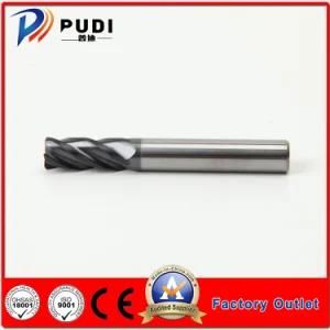 Tungsten Carbide HRC&lt;54 Altin Finish Corner Radius End Mill