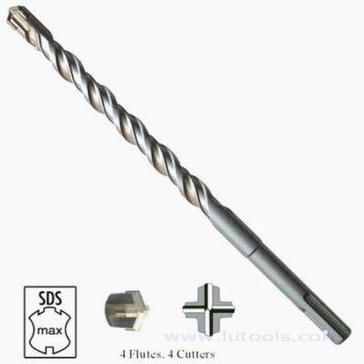 SDS Max Hammer Drill Bits 4 Flute 4 Cutter (Cross-tip)