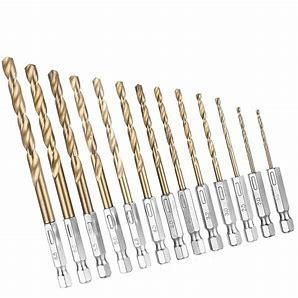 Hex Shank HSS Twist Drill Bit Titanium Coated