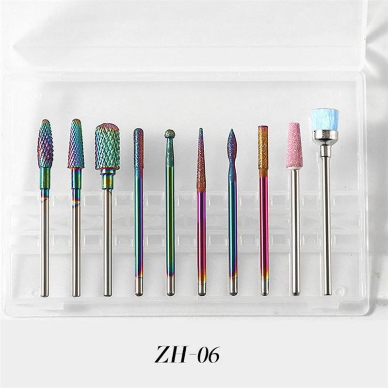 Wholesale Professional Bits Set Carbide Nail Drill Bits Tungsten Exfoliating Polishing Manicure Tool Nail Griding Head