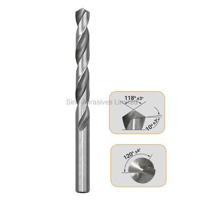 DIN338 M2 Cobalt Fully Ground HSS Twist Jobber Drill Bit with Straight Shank for Drilling Stainless Steel Metal