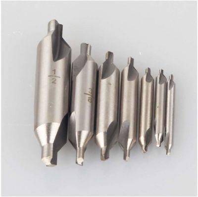 7PCS 60 Degree HSS Center Spotting Drill Bits Combined Countersink High Speed Tool