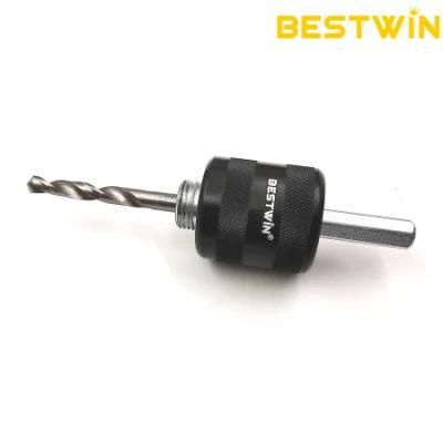 Quick Release SDS Plus Shank Mandrel Bimetal Bi Metal Hole Saw Arbor Drill Bits