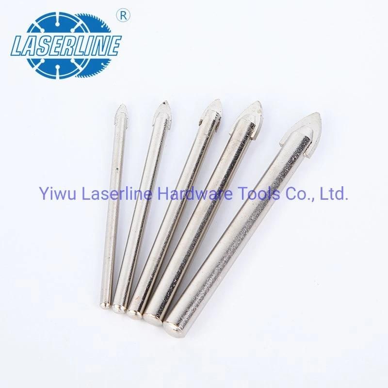 Carbide Tip Glass Drill Bit "-" Head Plain Glass Tile Drill Bits for Glass Ceramic Tile Drilling