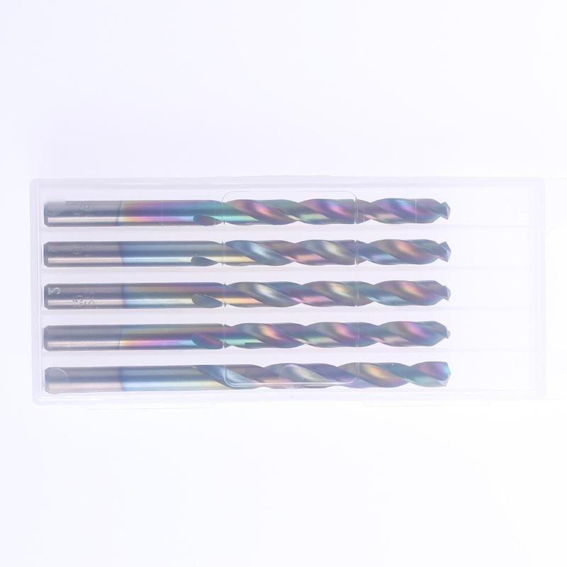 DIN338 Best High Speed Steel Twist Drill Bit Set with Rainbow Color