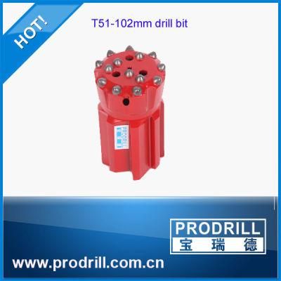 T51-102mm Rock Retrac Drill Bit with Diameter 102mm