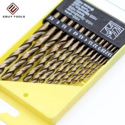 8mm Hot Sale High Speed Steel DIN338 M2 (6542) Fully Ground Long HSS Twist Drill Bits for Stainless Steel
