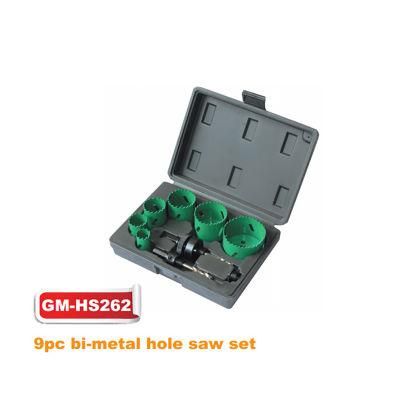 9PCS High Quality HSS Bi-Metal Hole Saw Set (GM-HS262)