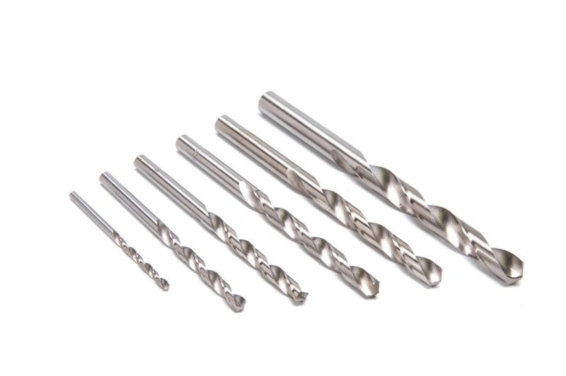 White Color Polished Type HSS Drill Bits for Metal Drilling