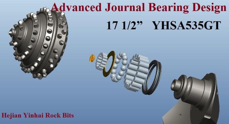 Regular Tricone Drill Bit Metal Sealed Bearing 17 1/2" IADC535