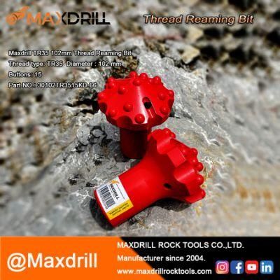 Maxdrill Dome Tungsten Carbide Button Bit Tr35 Bit