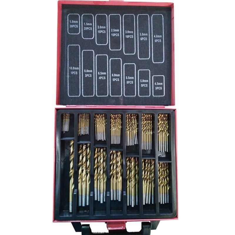 120PCS Twist Drill Bit Set-Titanium Twist Drill for Metal, Steel, Wood, Plastic, Copper, Aluminum