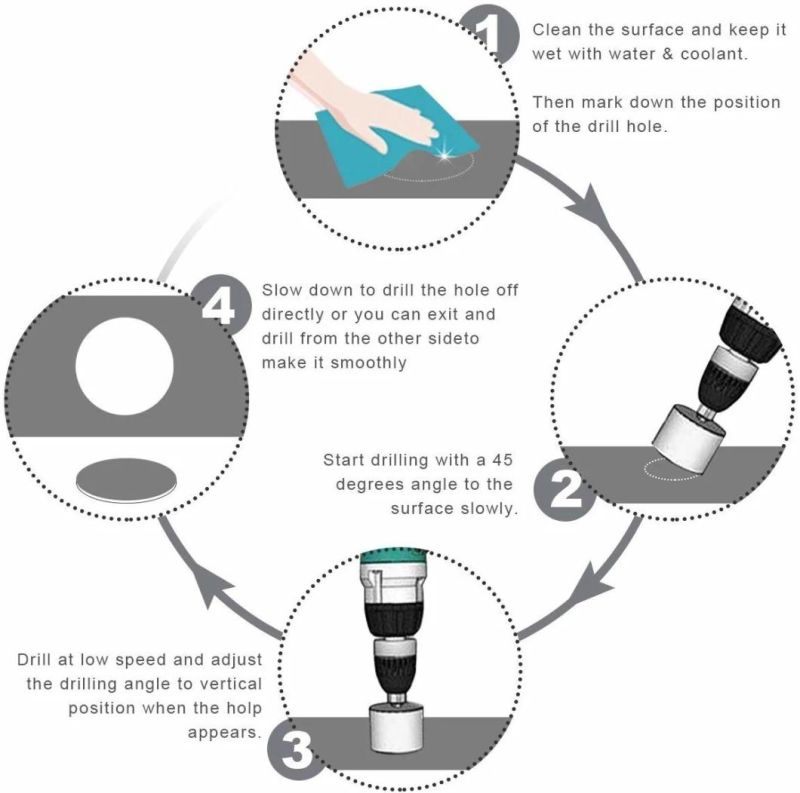 High Quality Diamond Hole Saw for Drilling with Simple Operation