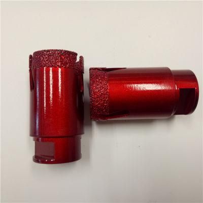 Od35mm Tiles Ceramic Porcelain Vacuum Brazed Diamond Drilling Core Bits M14