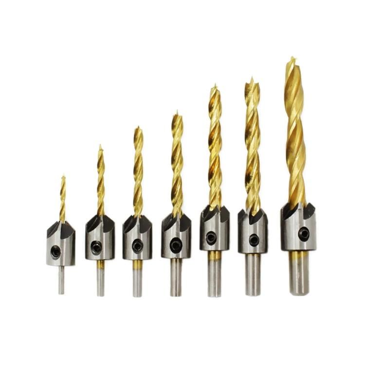 HSS Brad Points Countersink Twist Drill Bits