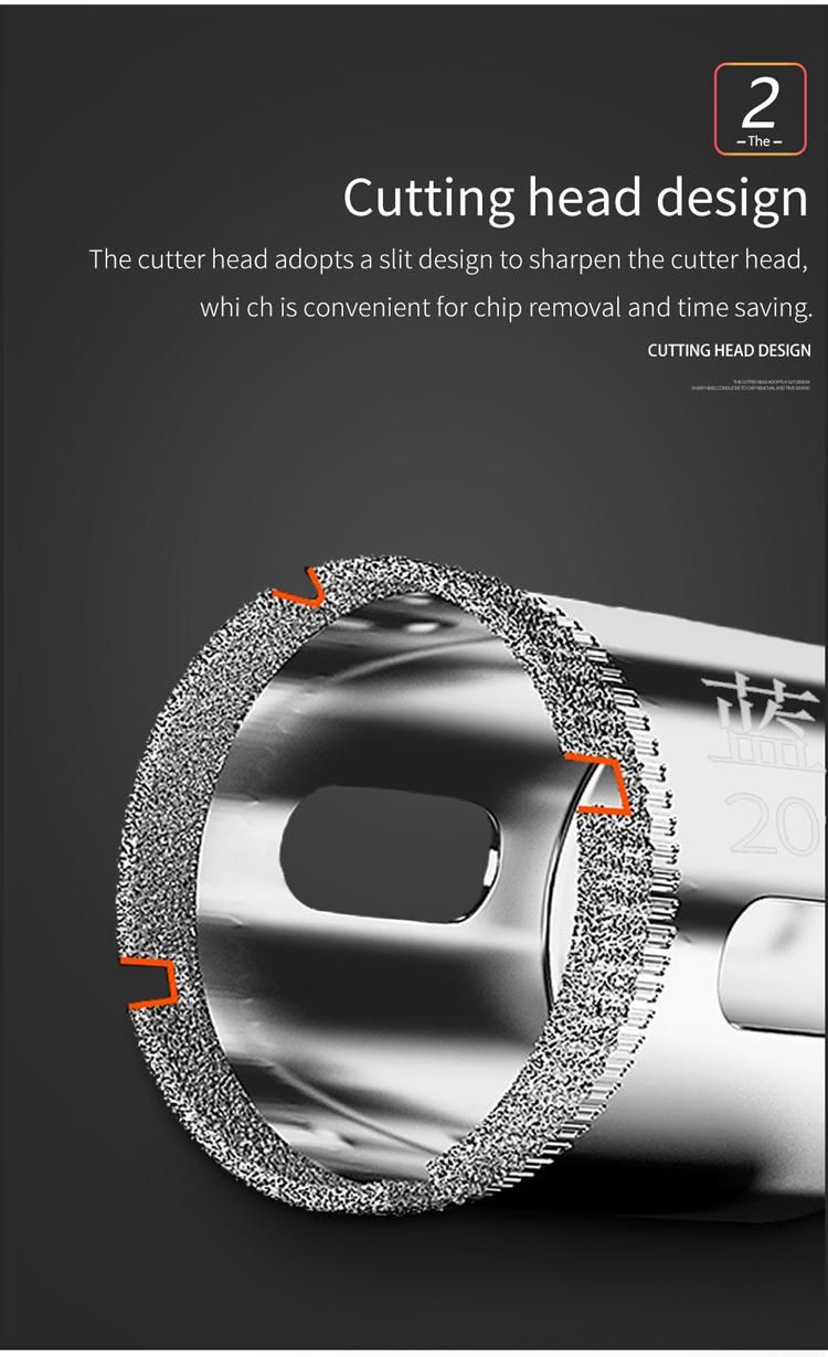 Diamond Tool Hole Saw Drill Bit for Glass Ceramic Marble