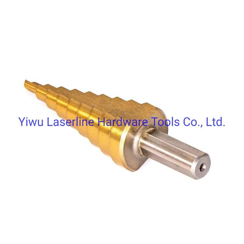 HSS Drill Bits 3PCS Straight Flute Cone Titanium Drill Bit