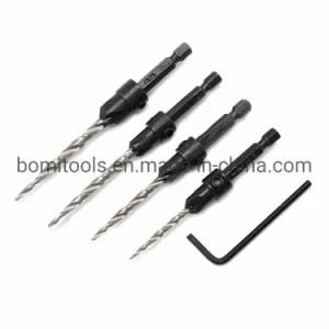 Power Tools Drill HSS Drills Bits 1/4 Hex Shank Tapered Twist Drill Bit