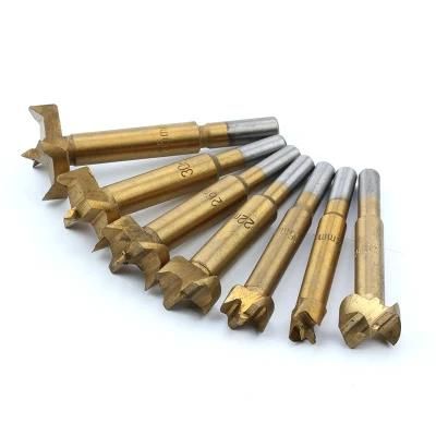 Chinese Professional Round Shank Curved Outer Spur Hinge Boring Wood Forstner Drill Bit for Wood Working