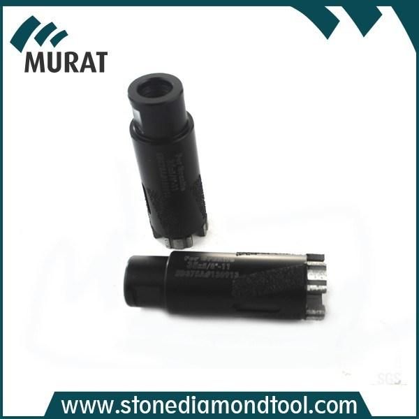 Brazed 35mm Diamond Core Drill Tools for Granite and Marble