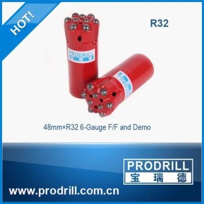 R32 Tungsten Carbide Drill Thread Button Bit for Drifting/Tunneling
