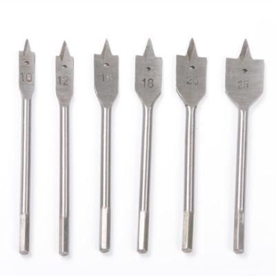 Quick Change Hex Shank Tri-Point Flat Wood Spade Drill Bit for Woodworking