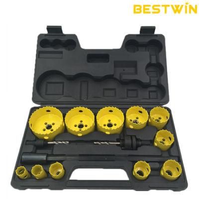 11PCS Hole Saw Kit Diamond Concrete Tile HSS Bi-Metal Hole Saw Drill