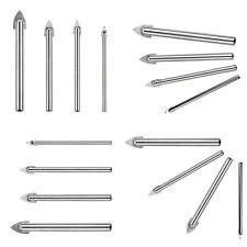 Quick Change Hex Shank Cross Carbide Tip Glass Drill Bit