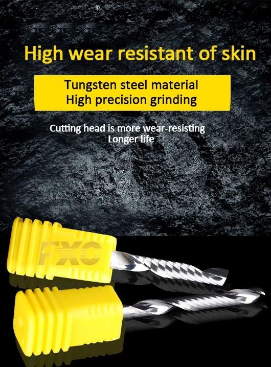 Solid Carbide 1 Flute End Mill for Alumiunm