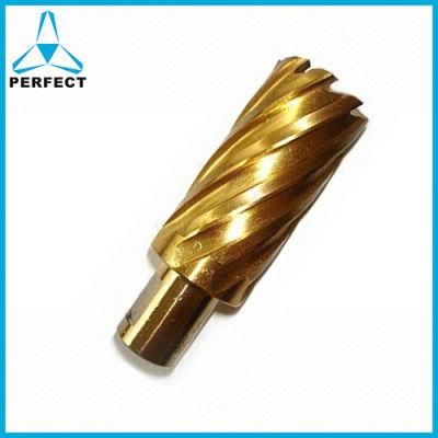 Tin Coating HSS Cobalt Annular Broach Hole Cutter Magnetic Drill Bit for Magnetic Drill Machine Metal Cutting