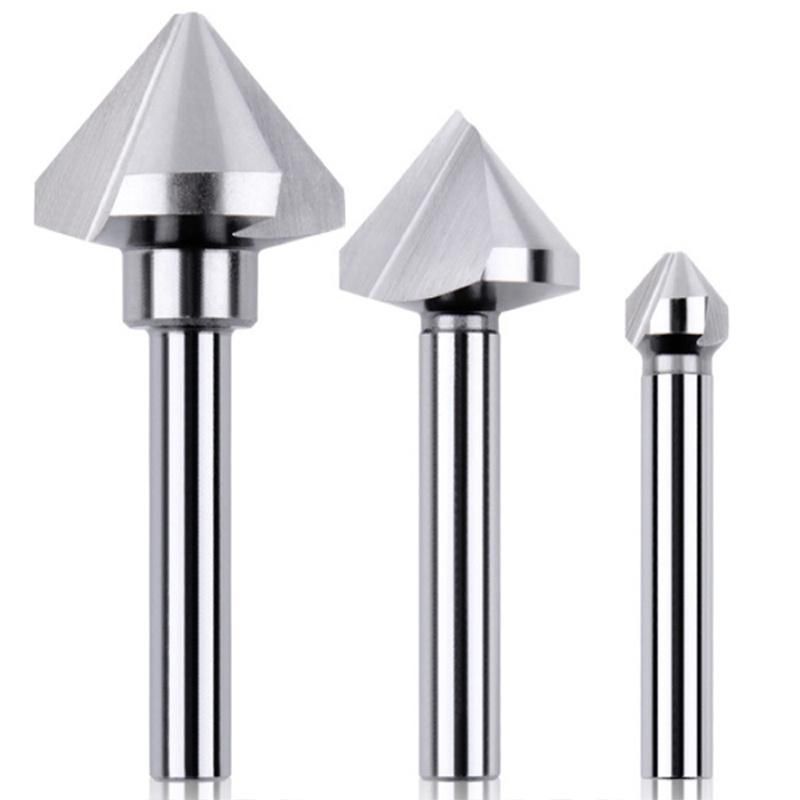 Weix Chamfering Drill Bit Three Flutes 90 Degree HSS Cutter