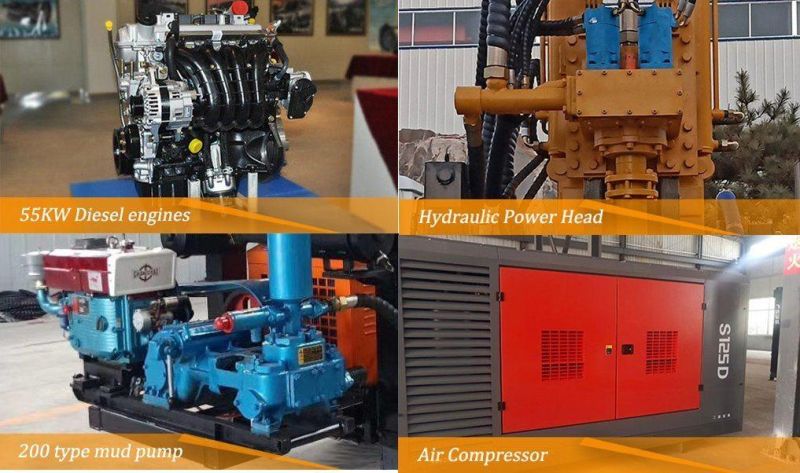 Full Hydraulic Geological Wireline Diamond Core Drilling Rig Hcr-8 Exploration Coring Equipment with 3000m Nq Drilling Capacity
