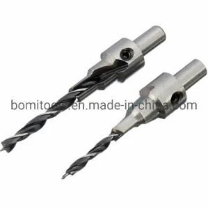 Power Tools HSS Drill Bit Customized 1/4 Hex Shank Countersink Tapered Twist Drill Bits
