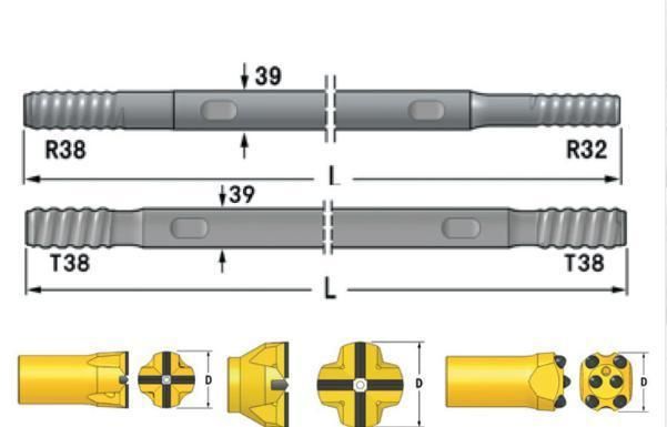 1-5.5m Length Water Well Drilling Rod - Drill Pipe Manufacturers