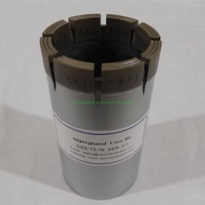 T2-76 Impregnated Diamond Core Drill Bit