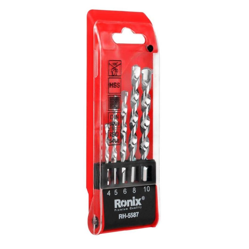 Ronix Model Rh-5587 Mini Hand Tools Masonry Drill Bit Set