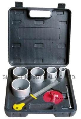 8PC Tungsten Grit Hole Saw Set