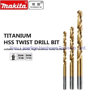 Original Makita HSS Titanium Twist Drill Bit Set