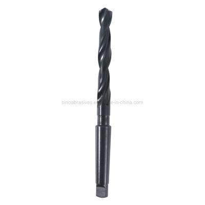 Black Oxide HSS Twist Morse Taper Drill Bit for Cast Iron Hard Plastics and Soft Materials