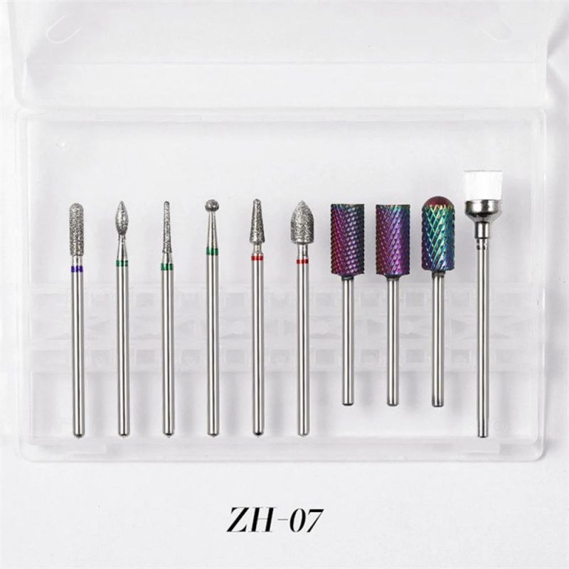 Wholesale Professional Bits Set Carbide Nail Drill Bits Tungsten Exfoliating Polishing Manicure Tool Nail Griding Head