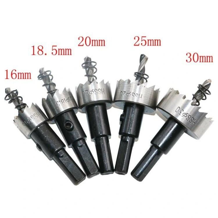 Pilihu HSS Hole Saw Kits for Metal High-Speed Steel Hole Saw Cutting Kit Drill Bits Opener Cutter Tool for Stainless Steel, Copper, Iron