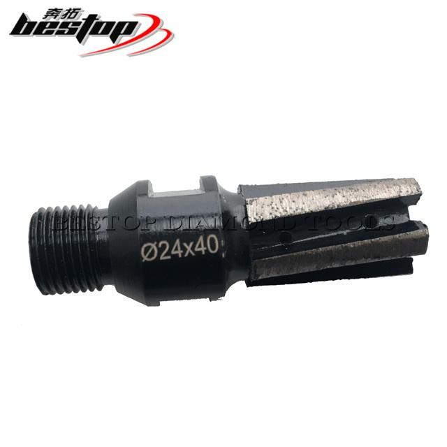 Diamond Finger Bit with 1/2" Gas Thread for Hard Granite