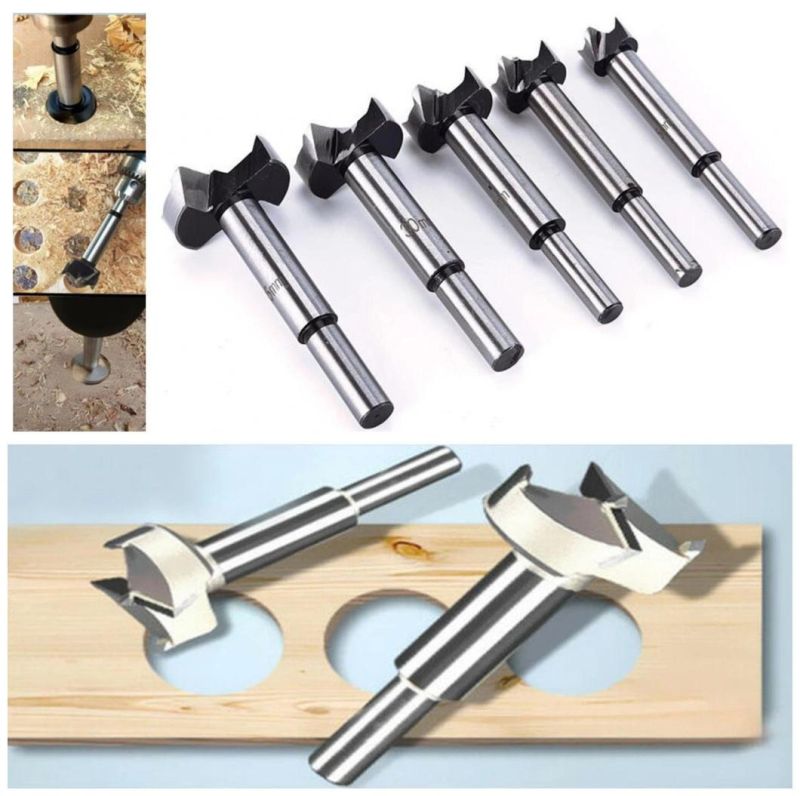 Round Shank Hinge Boring Wood Forstner Drill Bits for Woodworking